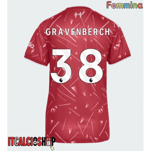 Liverpool Ryan Gravenberch #38 Prima Maglia Femmina 2026-27 Manica Corta